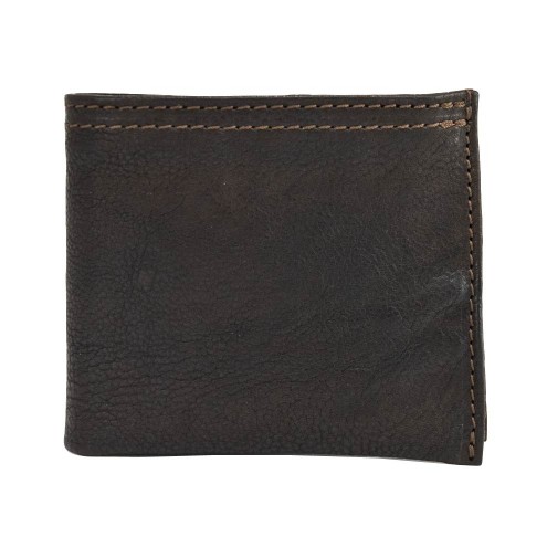 Men's Bifold Wallet in Vintage Leather Dark brown