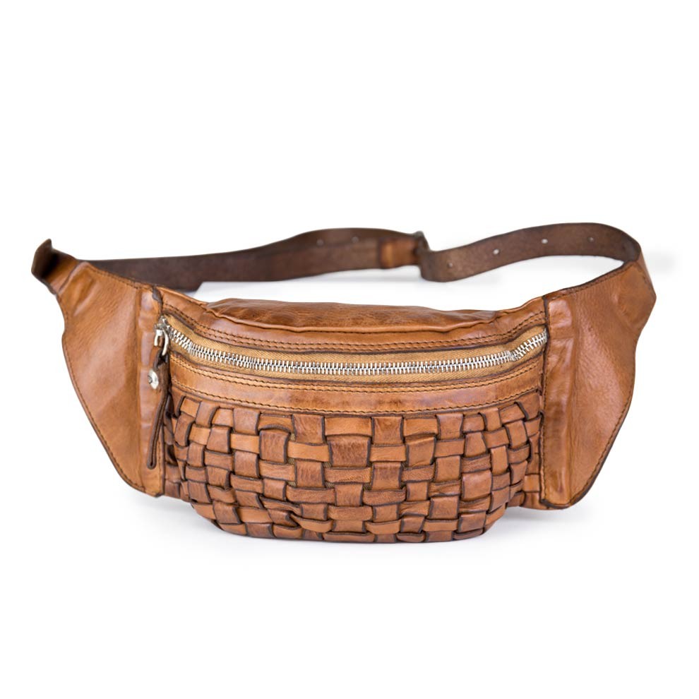 Belt Bag No. 114, Vintage Chestnut Leather Belt Bag
