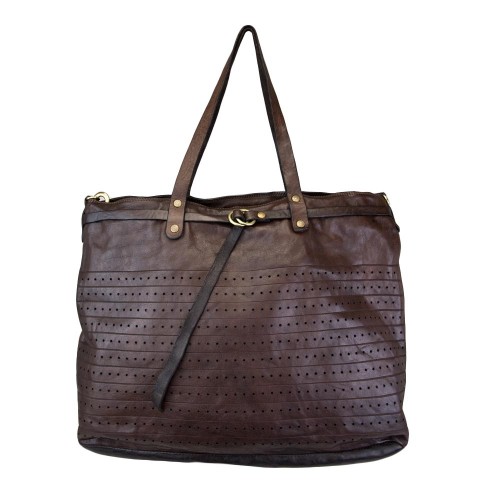 Shopper Tote Bag Otranto Dark brown