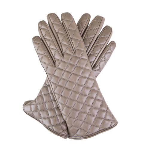 Women's Cashmere Lined Gloves in Leather Brown Clay