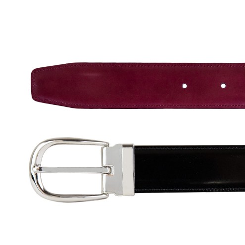 Reversible Belt Mod.11 Bordeaux/Black Patent