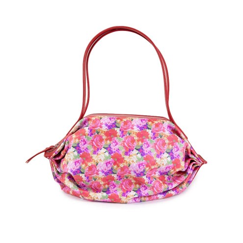 Gathered Candy Tote Bag - Floré Red