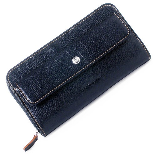 Zip Around Clutch Wallet Navy blue