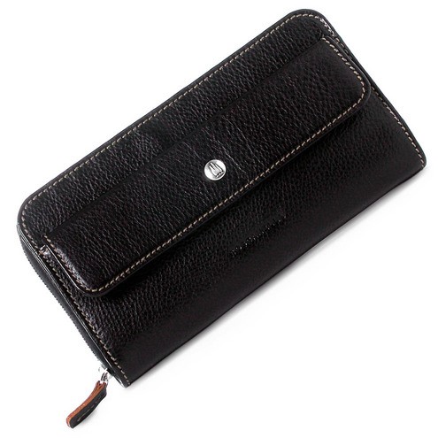 Zip Around Clutch Wallet Black