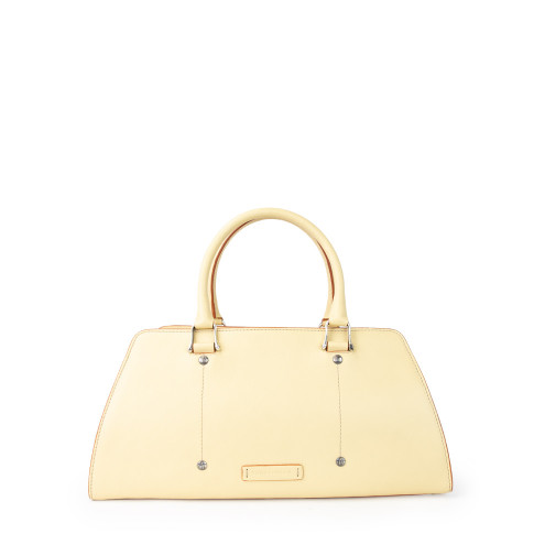 Top Handle Tote Handbag Cream