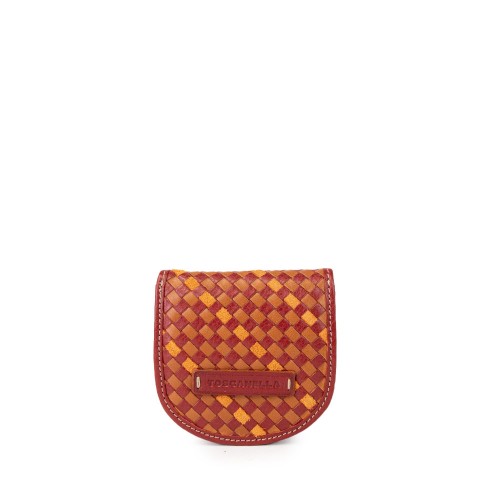 Coin Pouch "intrecciato" Red