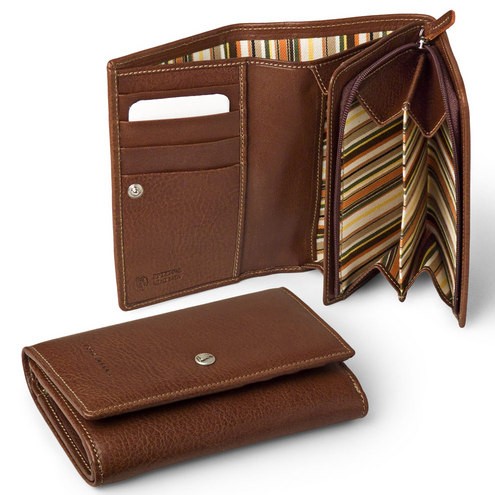 Wallet Bifold Clutch Dark brown