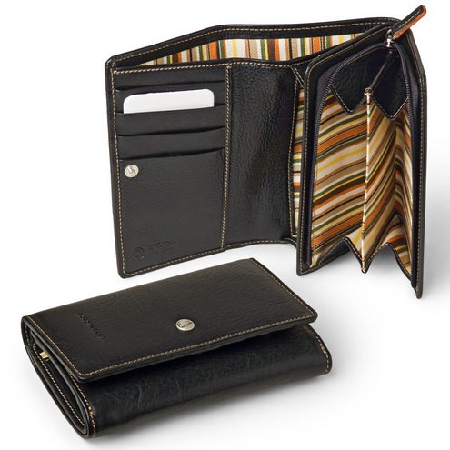 Wallet Bifold Clutch Black