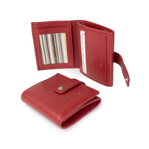 Wallet with Coin Pocket Red