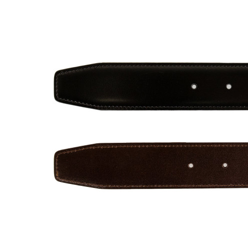 Reversible Leather Belt Dark Brown/Black