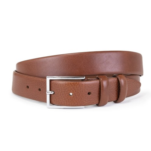 Elegant Italian Leather Belt Brown