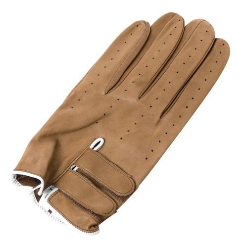Men's Golf Glove for Left Hand in Leather Camel