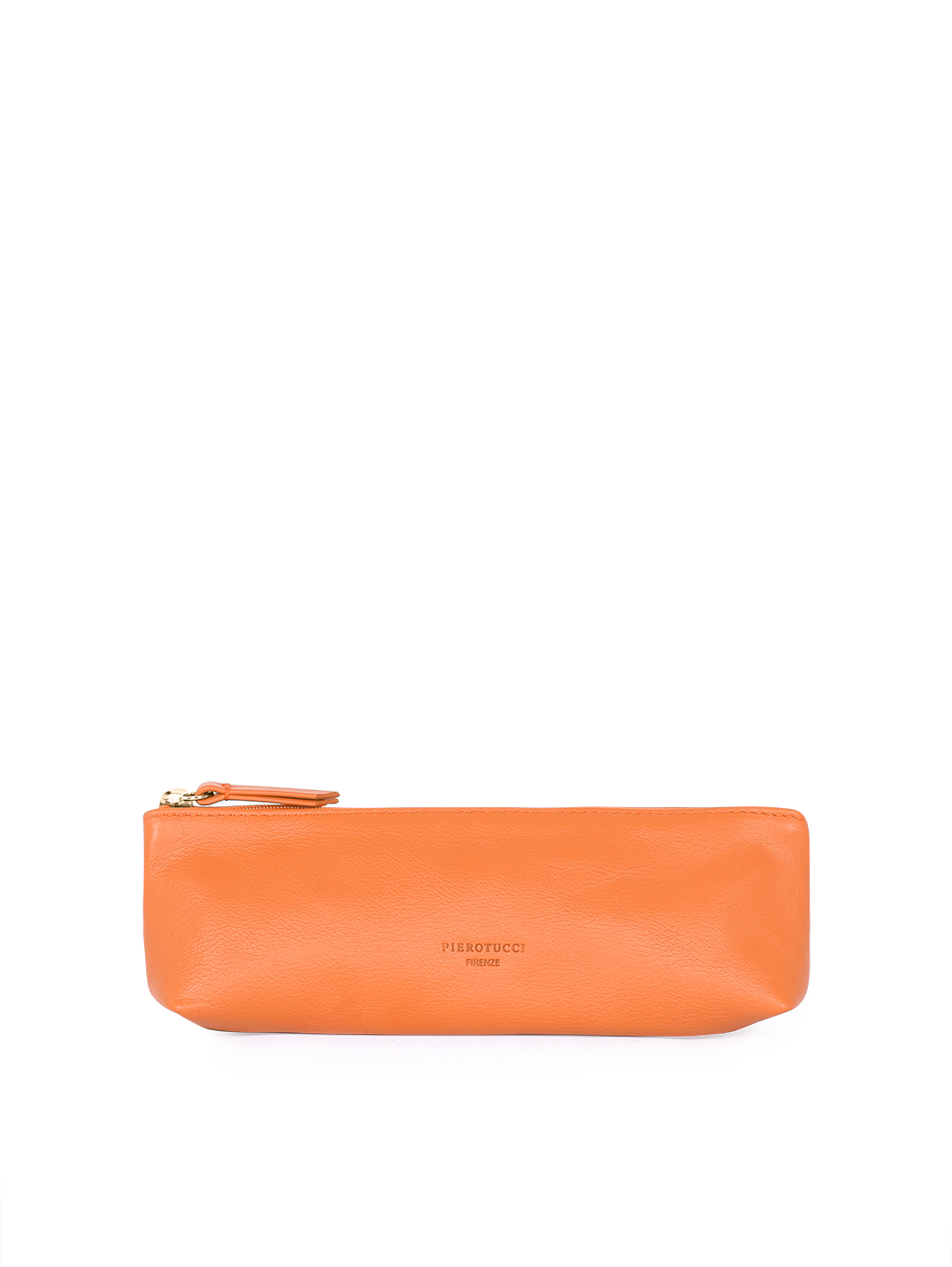 Astuccio portapenne in pelle Arancio