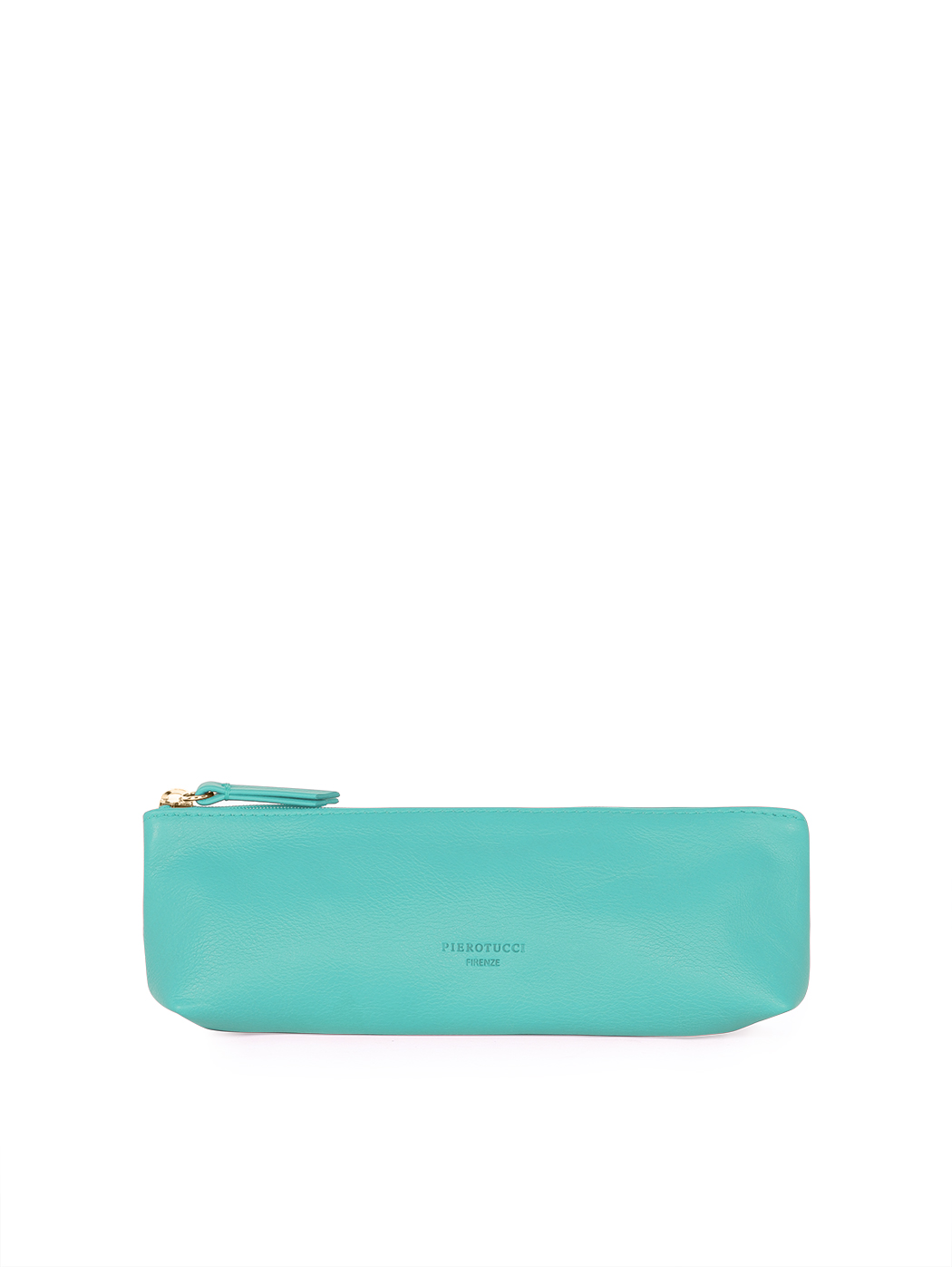 Astuccio portapenne in pelle Verde Acqua