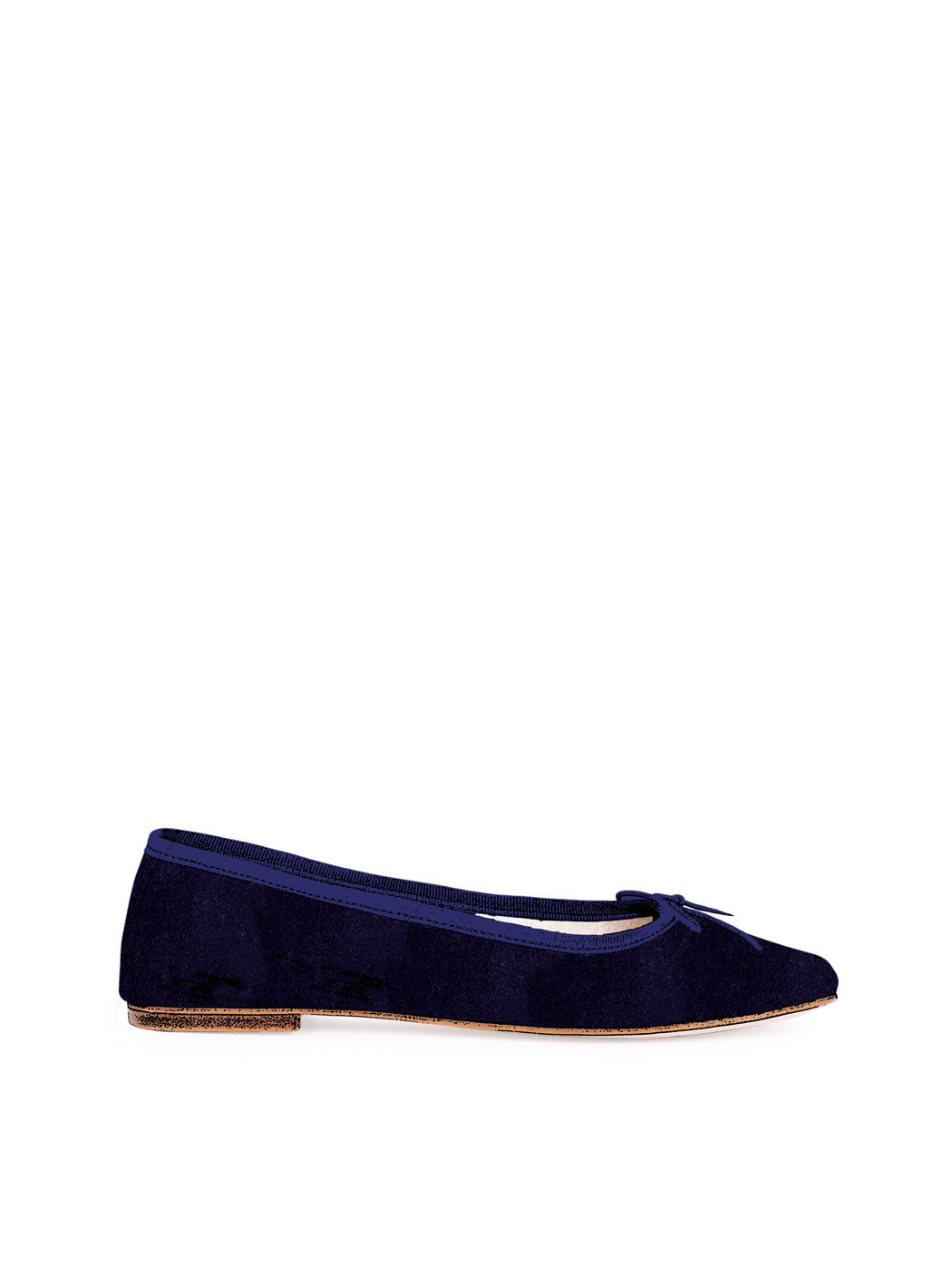 Ballerina - Blu scuro Scamosciato 