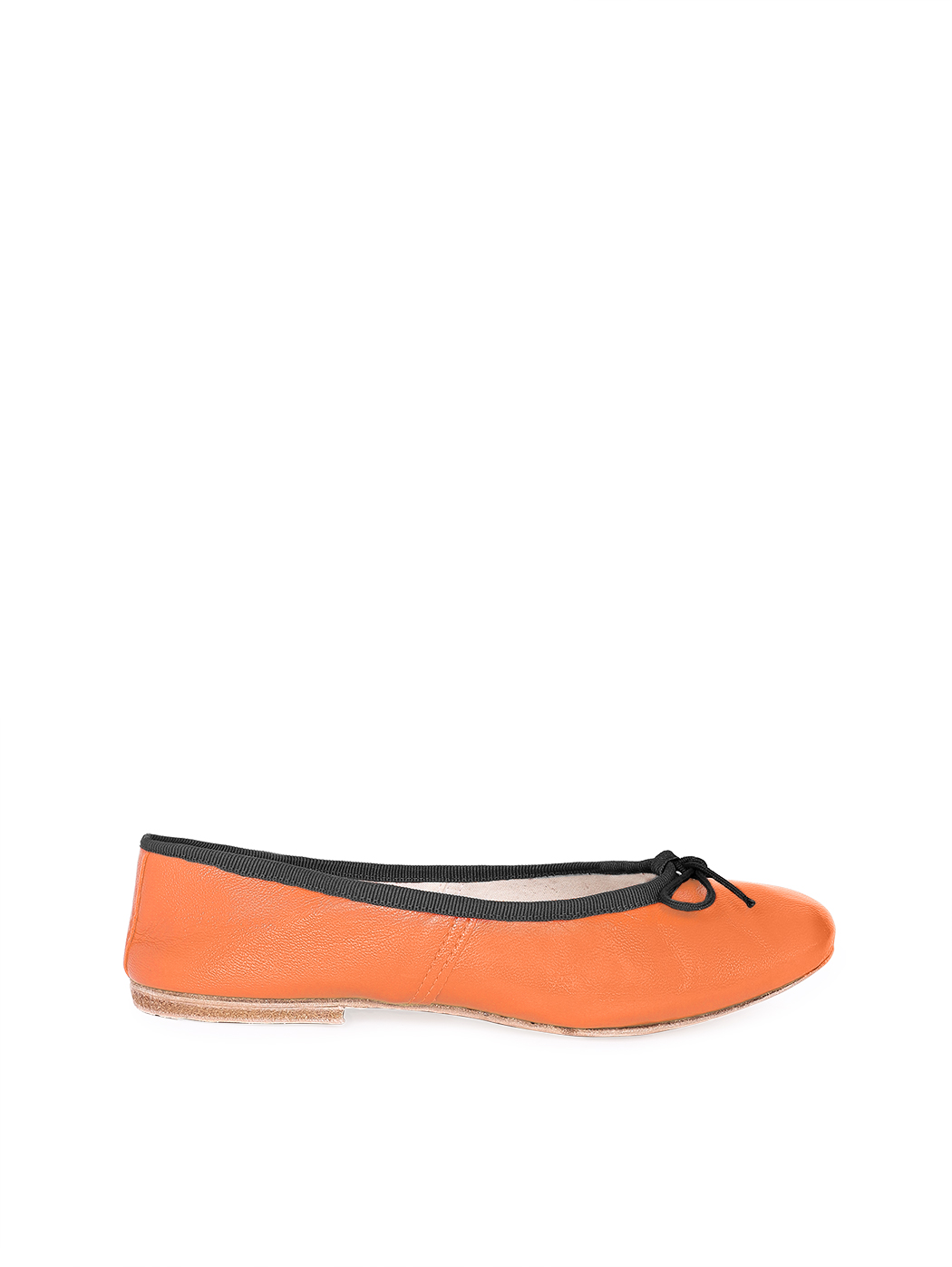 Porselli Ballerine Ds Arancione Filo Nero Eu 38