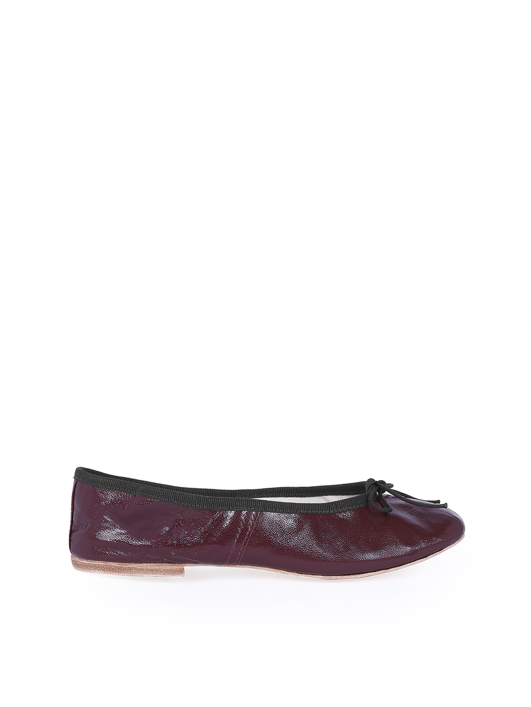 Ballet Flats Burgundy Black Trim