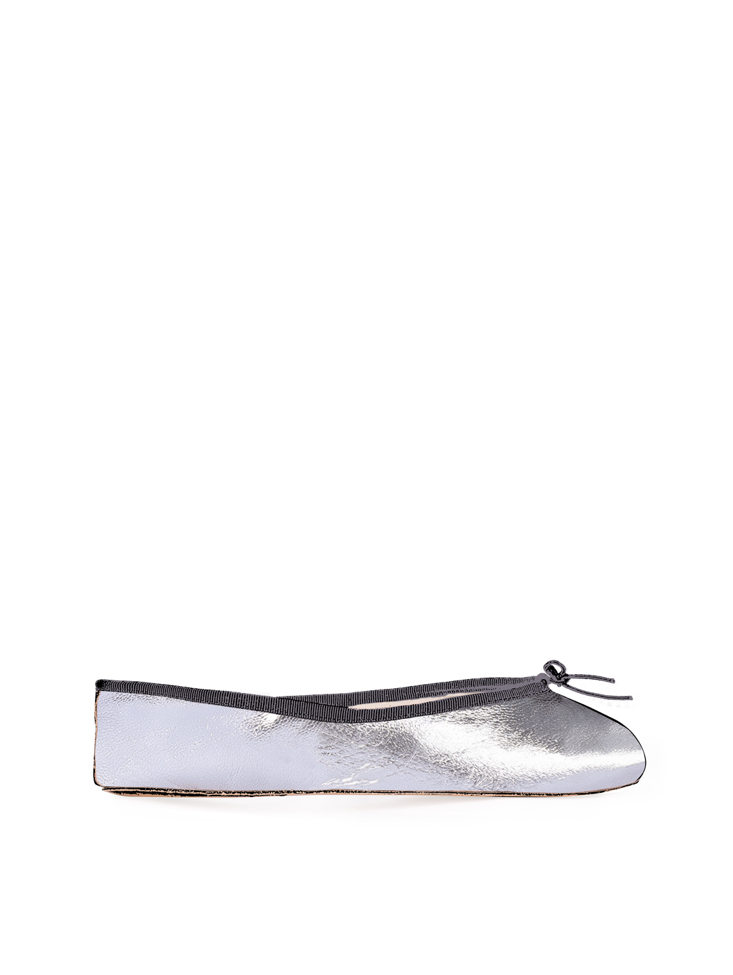Ballerine Shoes Total Flat Gunmetal Metallic