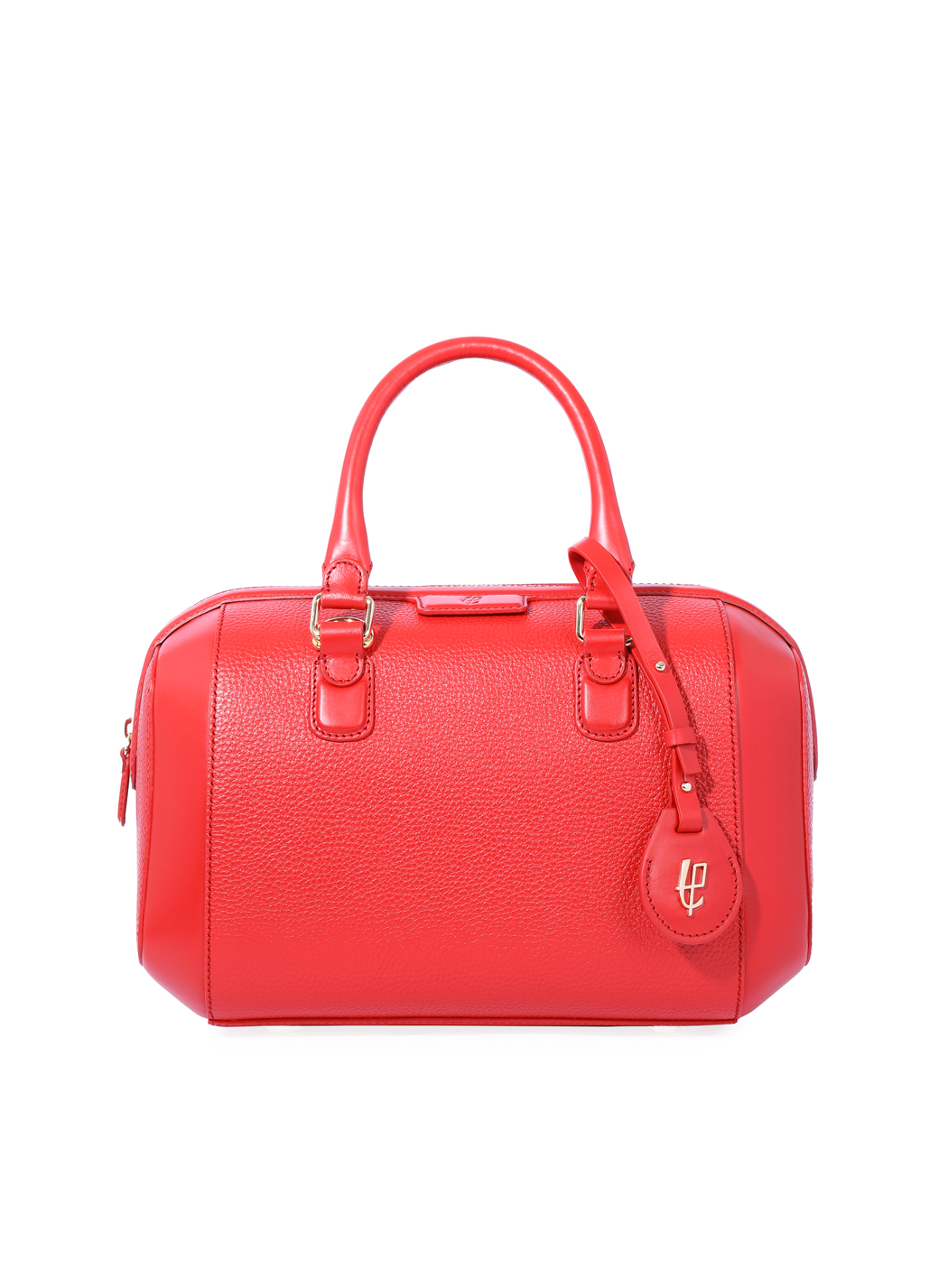 Bauletto con tracolla in pelle Amaranta - Rosso