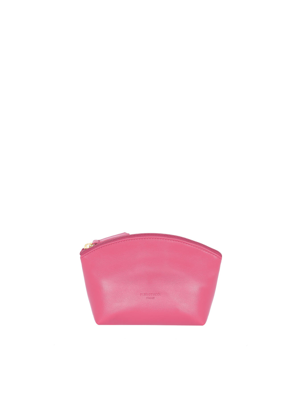 Beauty case in pelle fuxia