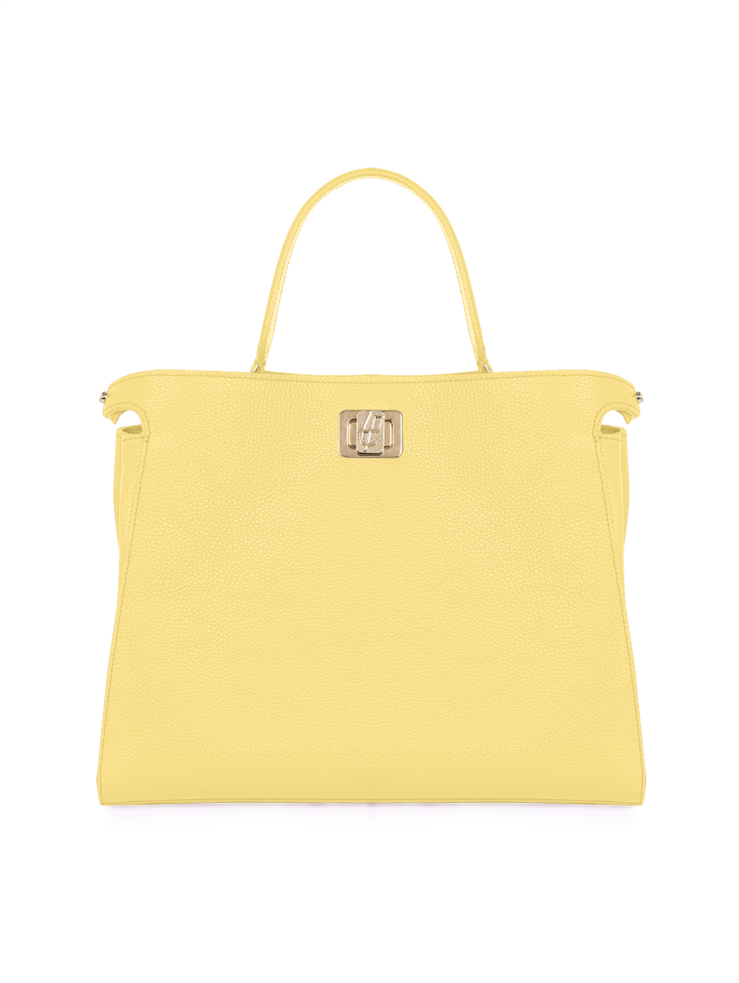 Top Handle Turnlock Handbag Rita Lemon Yellow