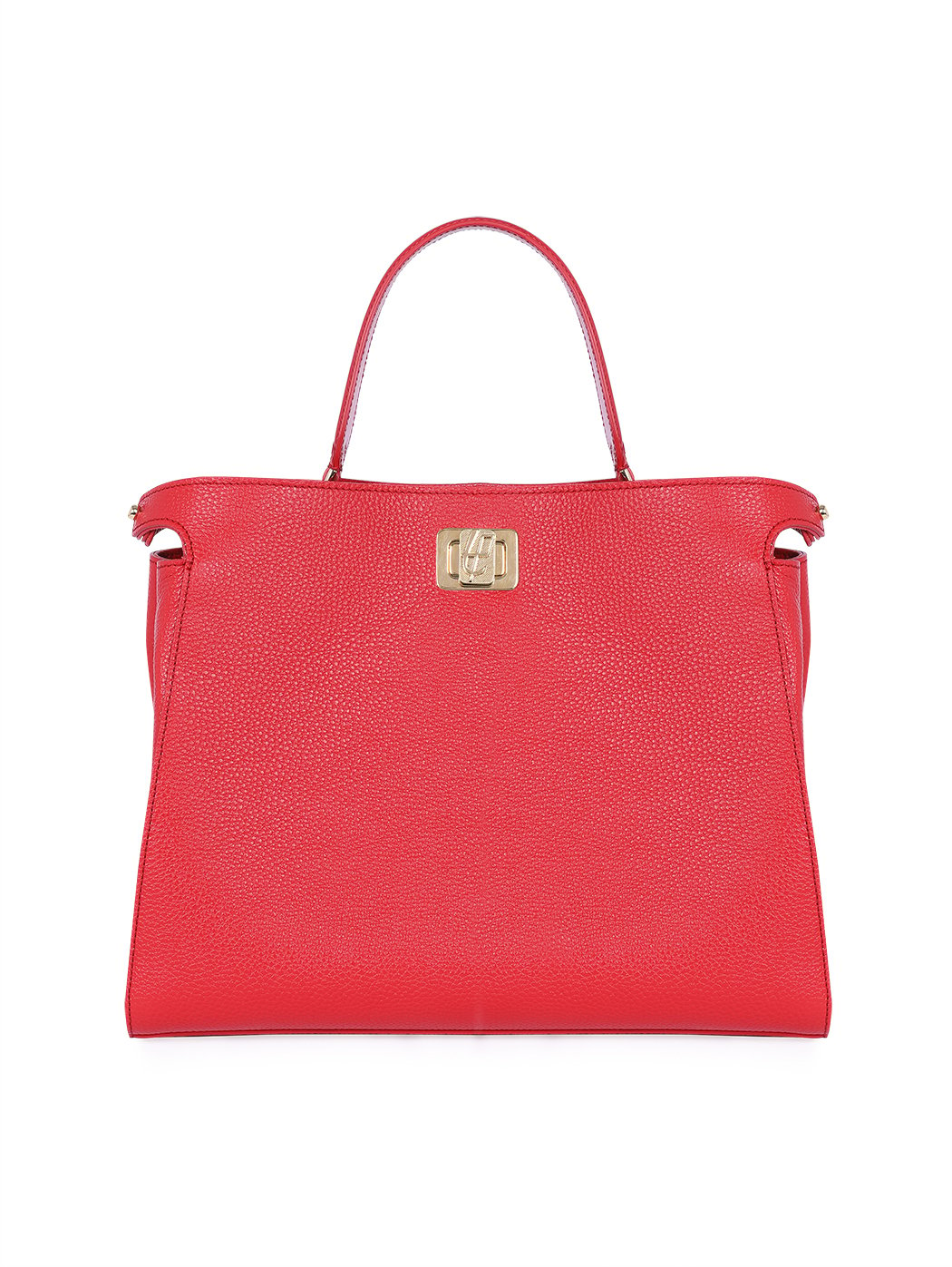 Top Handle Turnlock Handbag Rita Rose Red