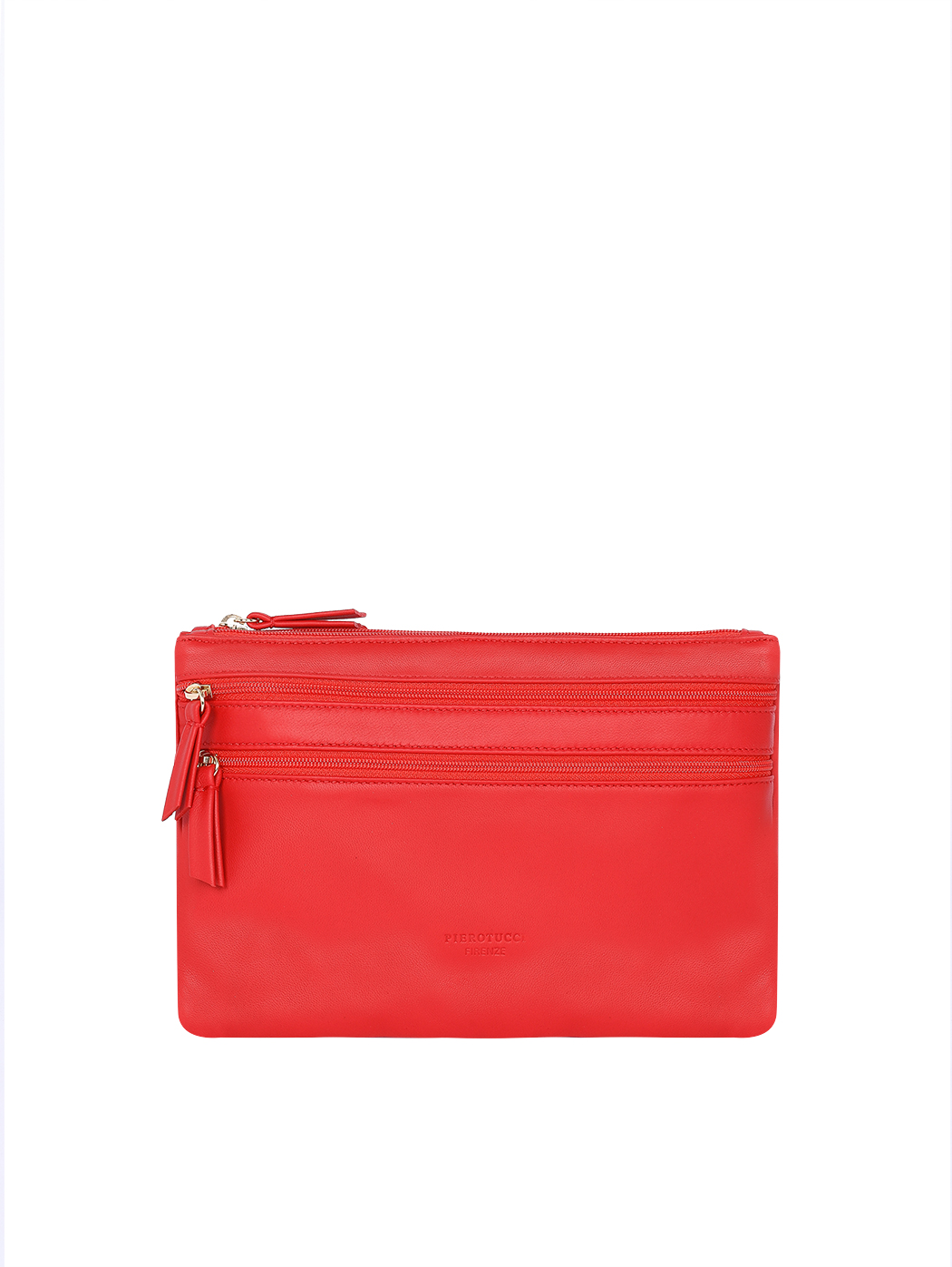 Red Convertible Crossbody Clutch Bag