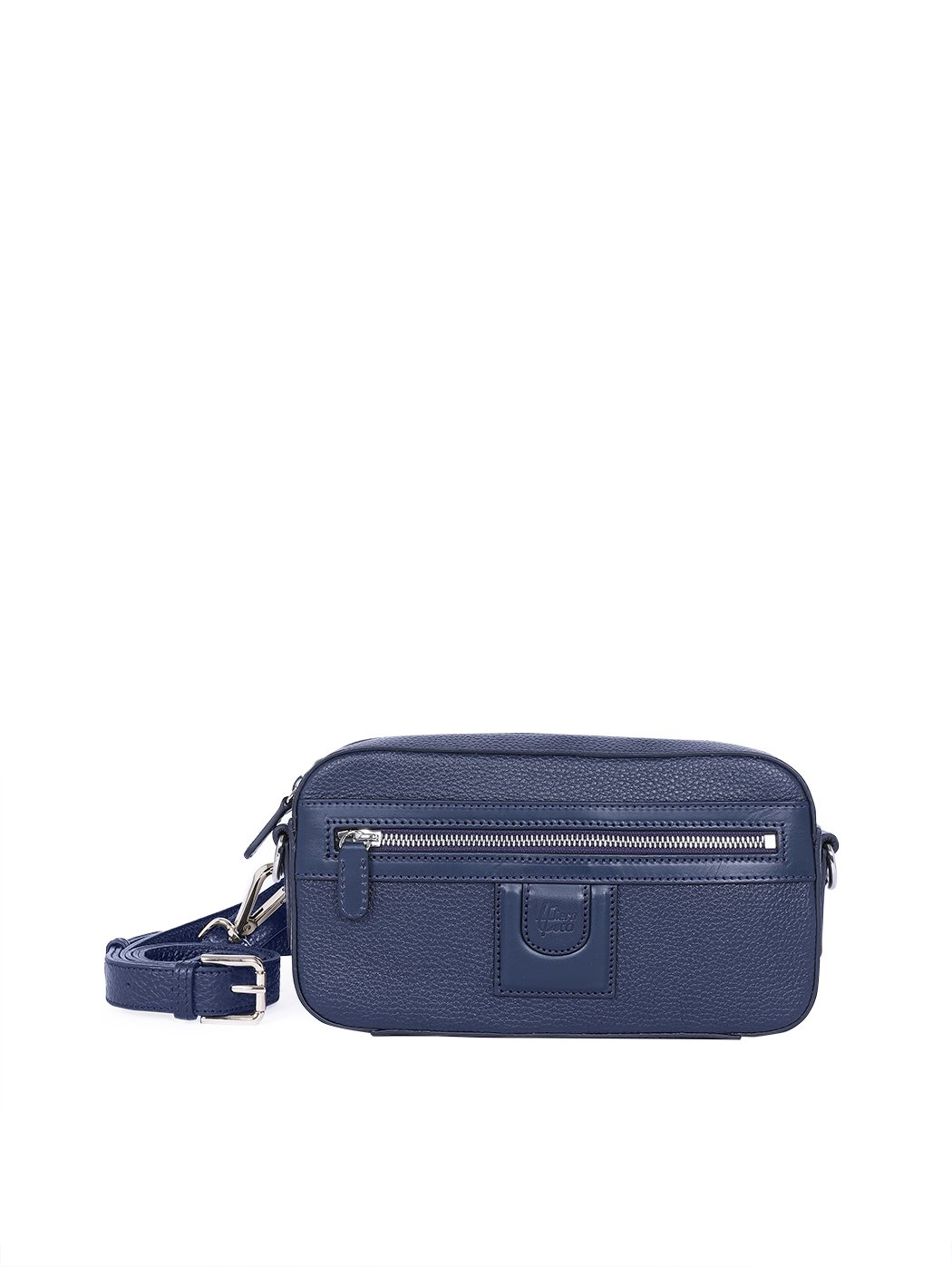 Convertible Crossbody Travel Case Leather Blue