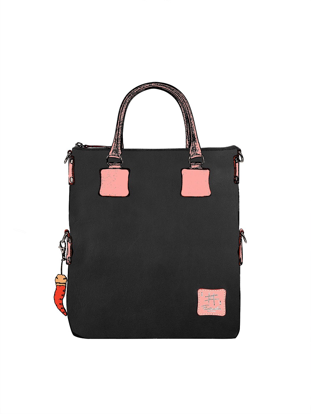Дизайнерская сумка из коллекции Fortunata черного цвета