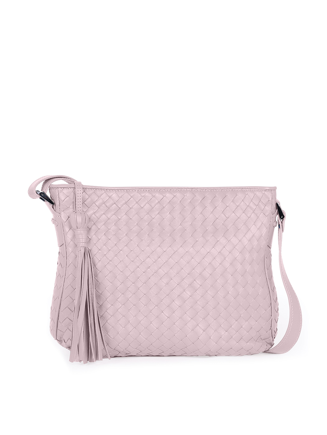 INTRECCIATO 16 BAG IN WHITE MIX RED LAMBSKIN