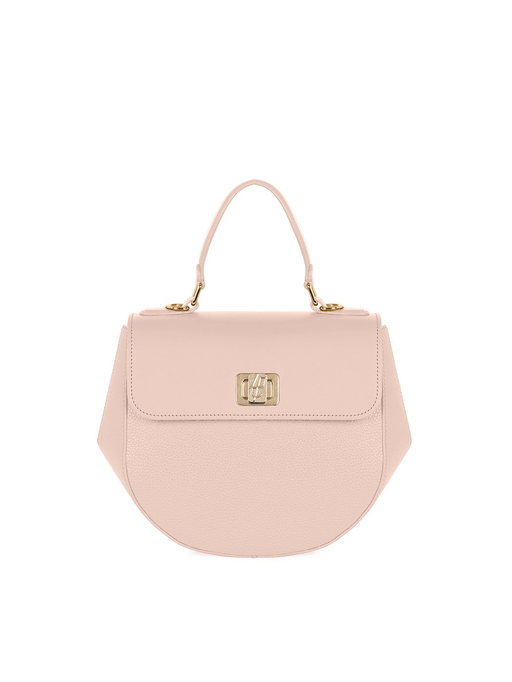 Crossbody Top Handle Leather Bag Malala Blush Pink