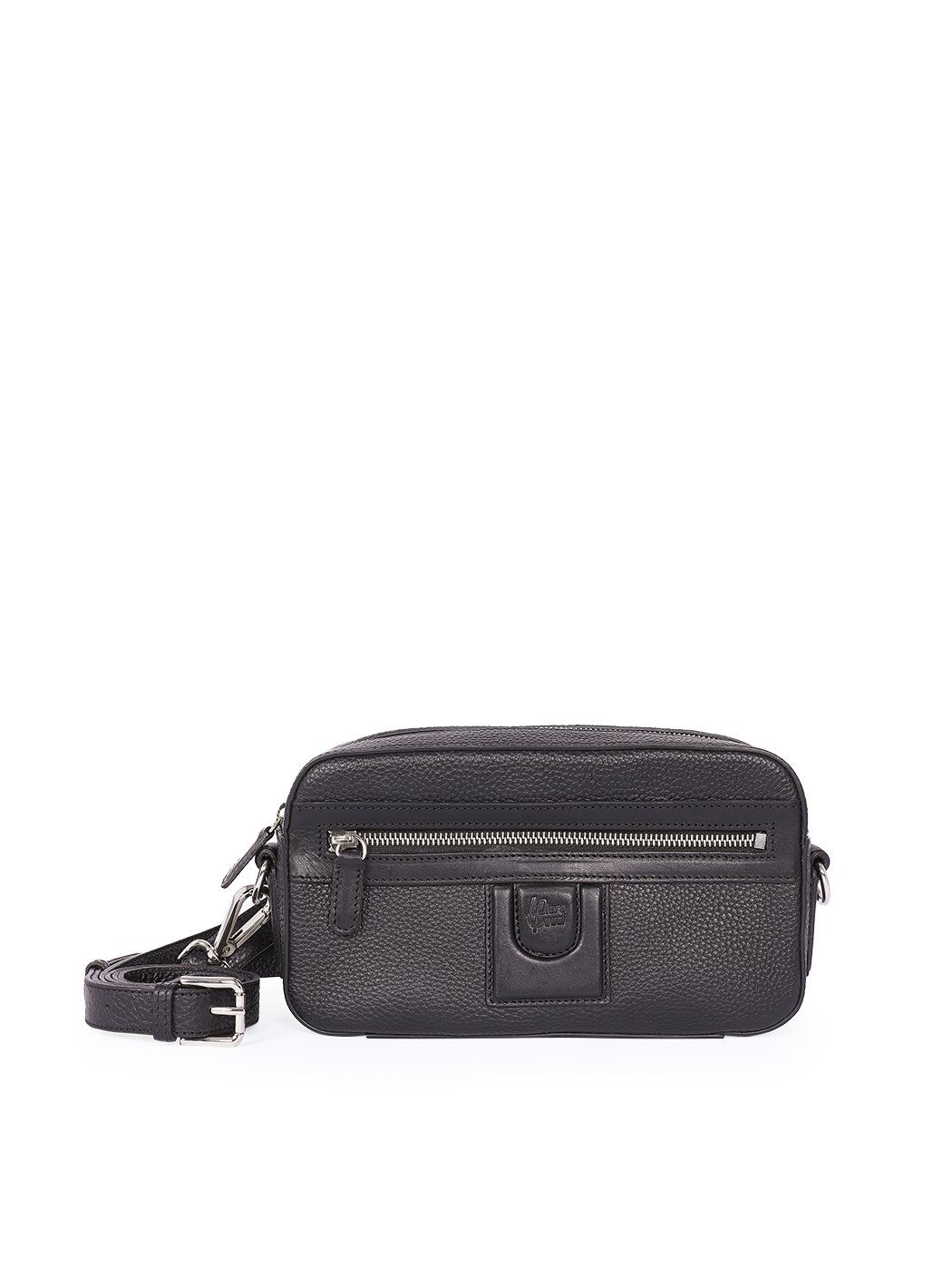 Convertible Crossbody Travel Case Leather Bag Black