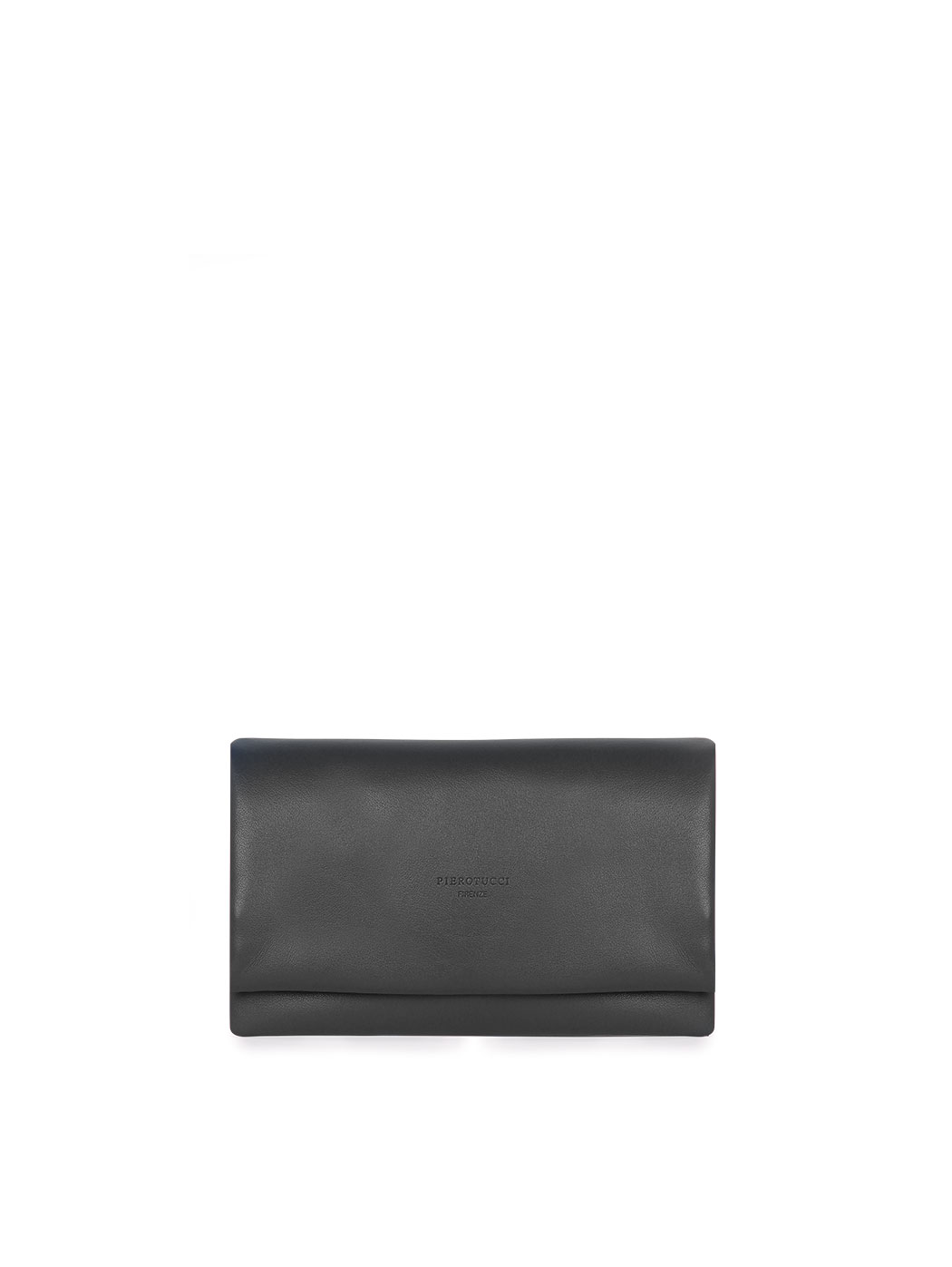 Pochette rettangolare in pelle Nero