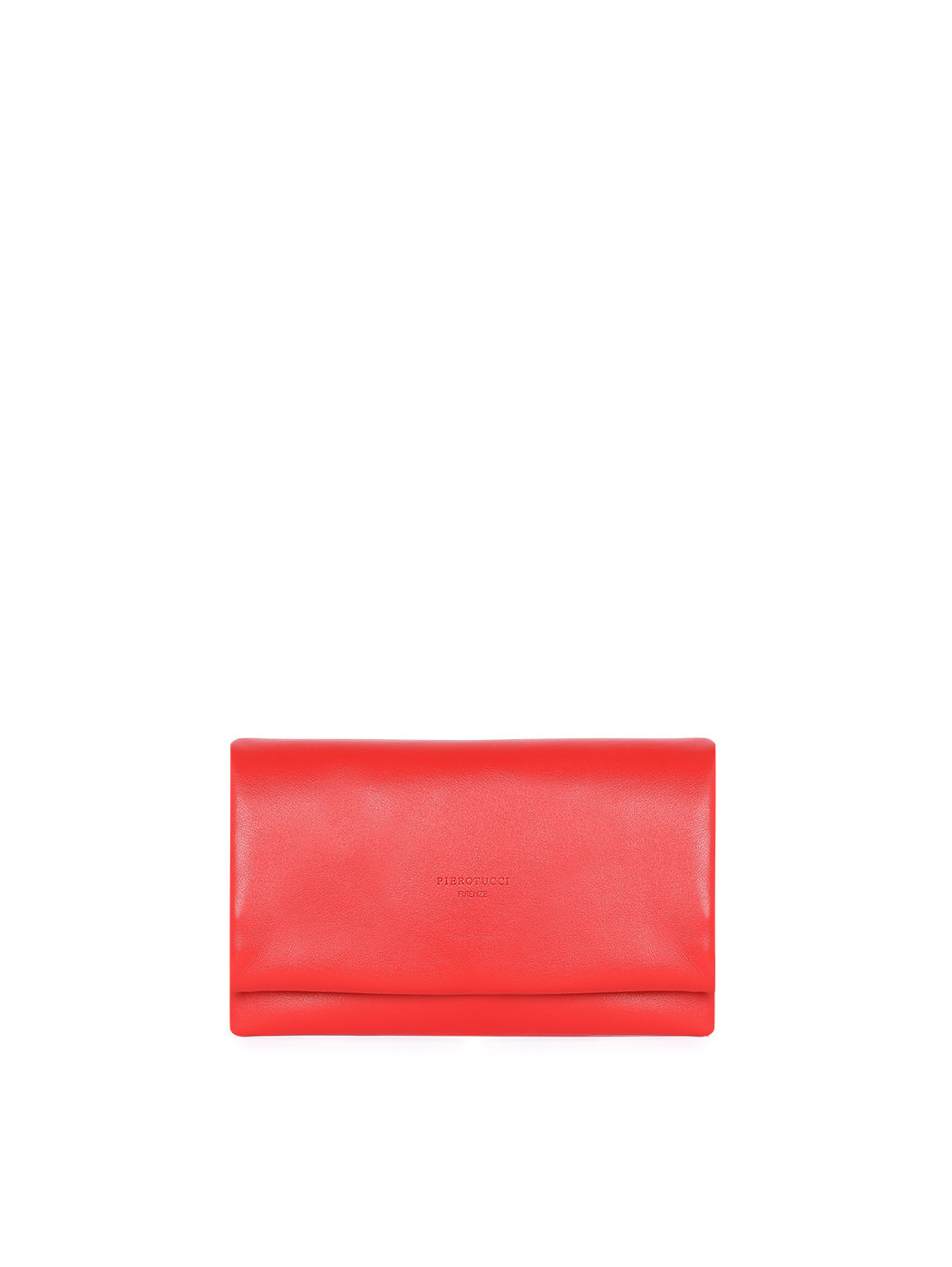 Pochette Rettangolare In Pelle Rossa