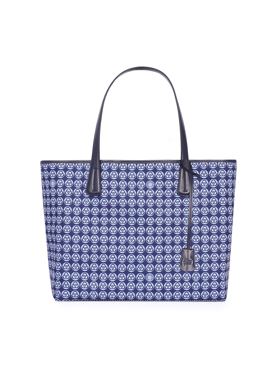 Легкая сумка-шоппер темно-синего цвета