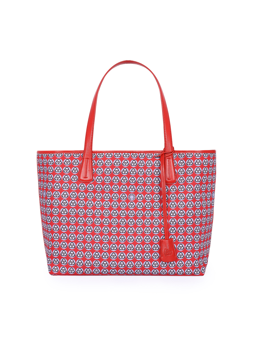 Легкая сумка-шоппер красного цвета