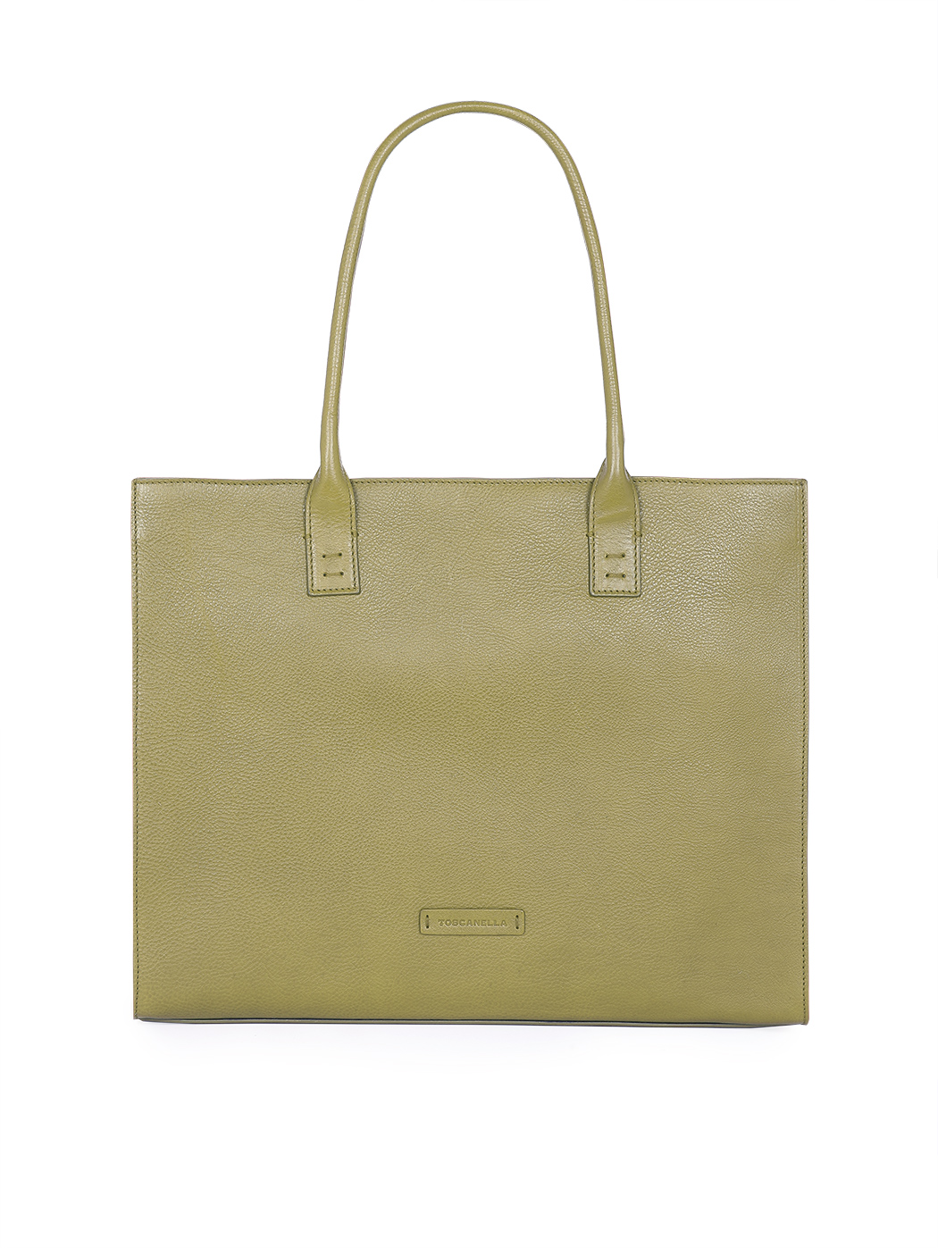 Slim Shopper Tote Handbag Green