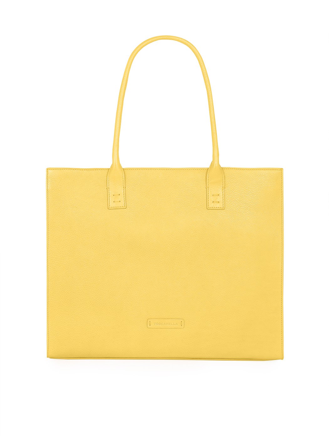 Slim Shopper Tote Handbag Yellow