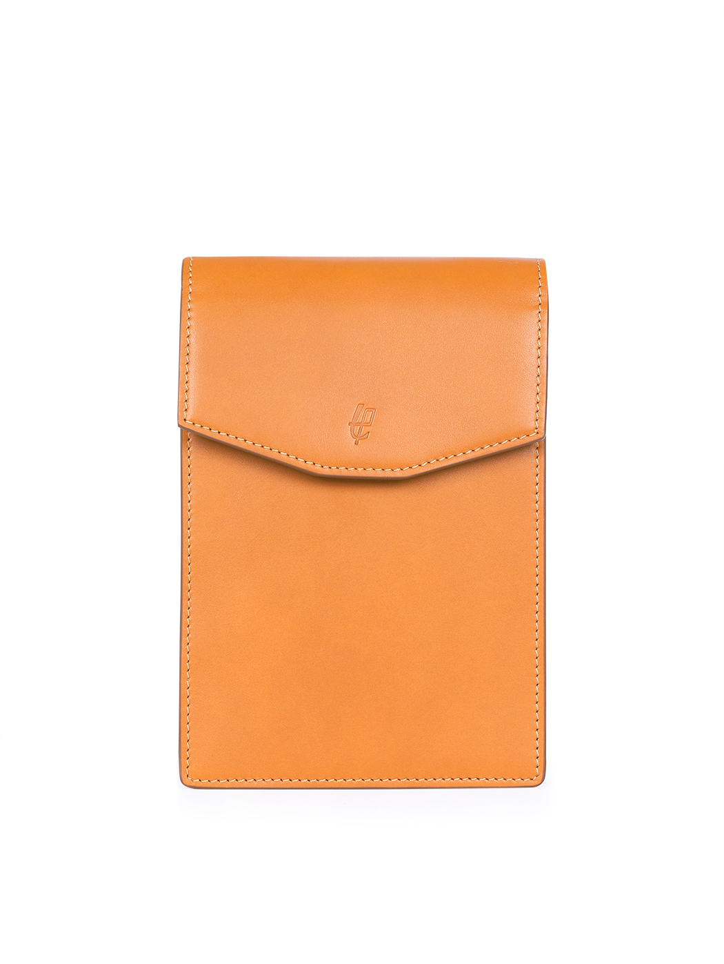 Leather Phone Pouch Crossbody Baranil Orange
