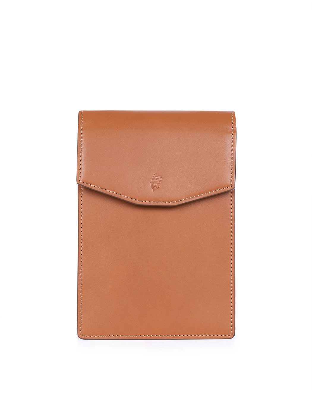 Leather Phone Pouch Crossbody Baranil Tan
