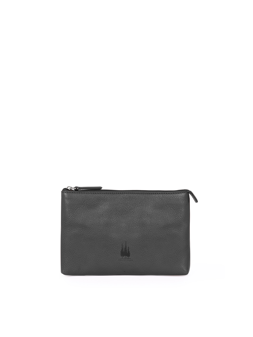 Small Travel Pouch in Leather Black