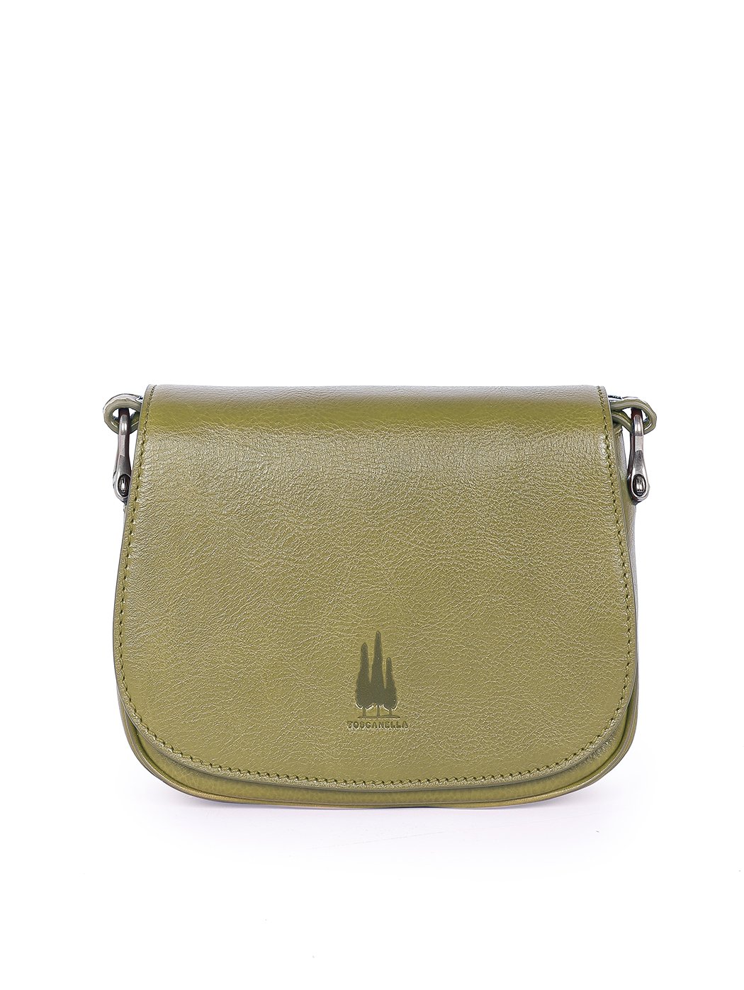 Кожаная сумка кросс-боди оливковый зеленый