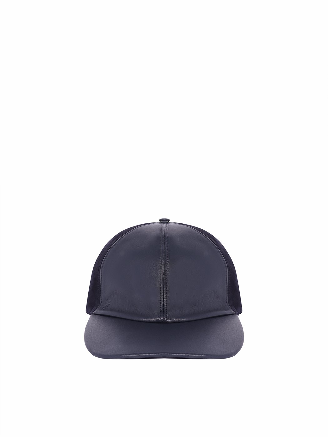 Cappello baseball in pelle blu 