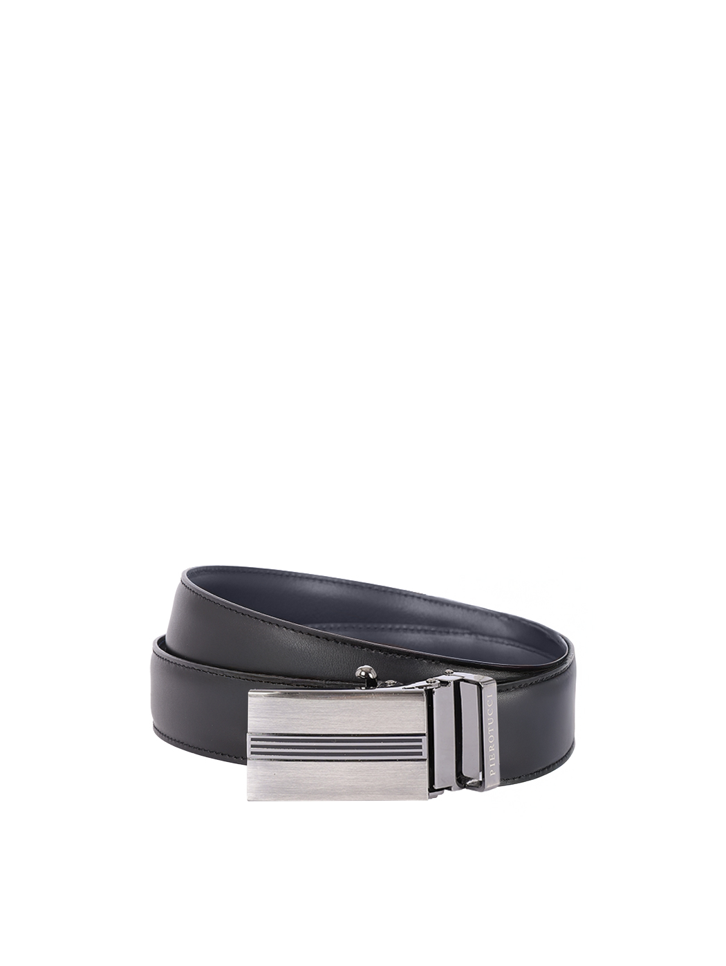 Pierotucci Reversible Two-in-One Calfskin Belt 30mm Blue/Black