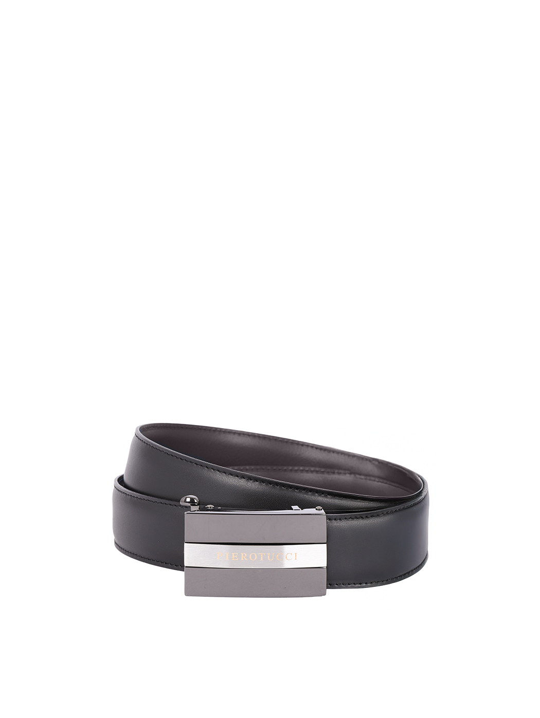 Pierotucci Calfskin Two-in-One Compression Buckle Belt 30mm Brown/Black
