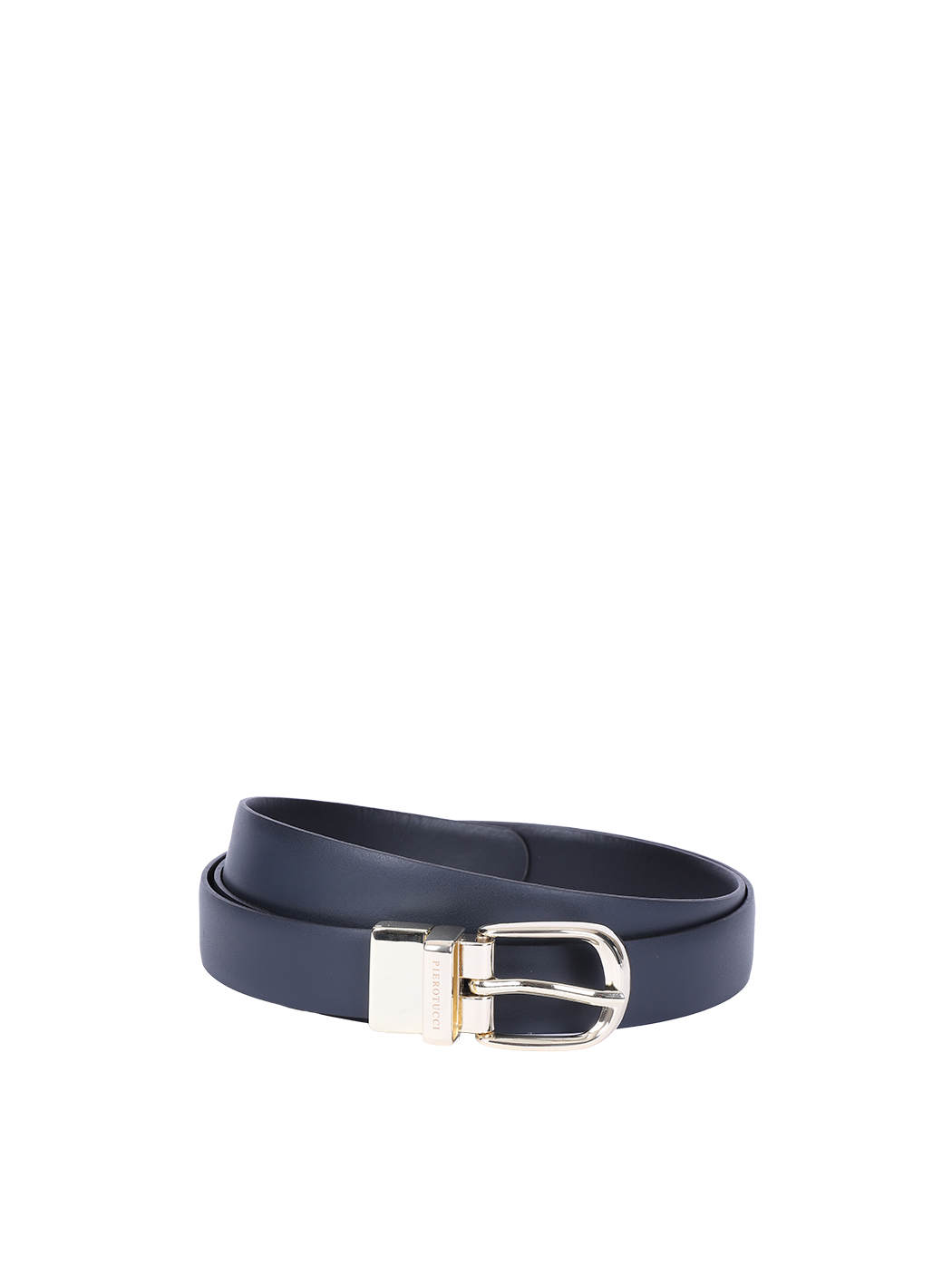 Smooth Leather Reversible Belt 25mm Blue/Black