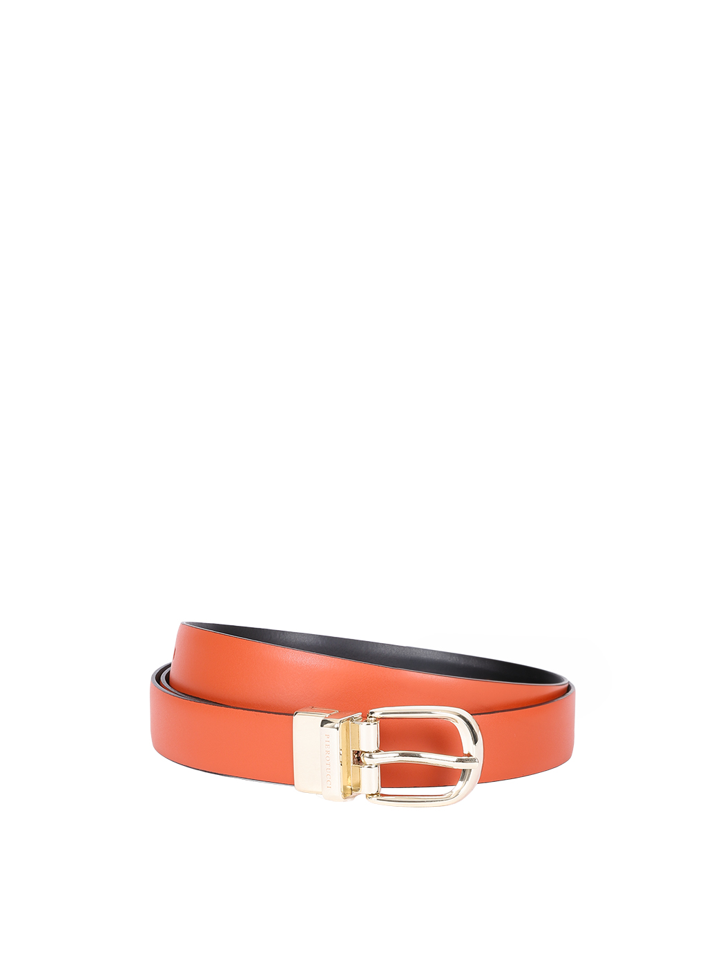 Smooth Leather Reversible Belt 25mm Brick/Black