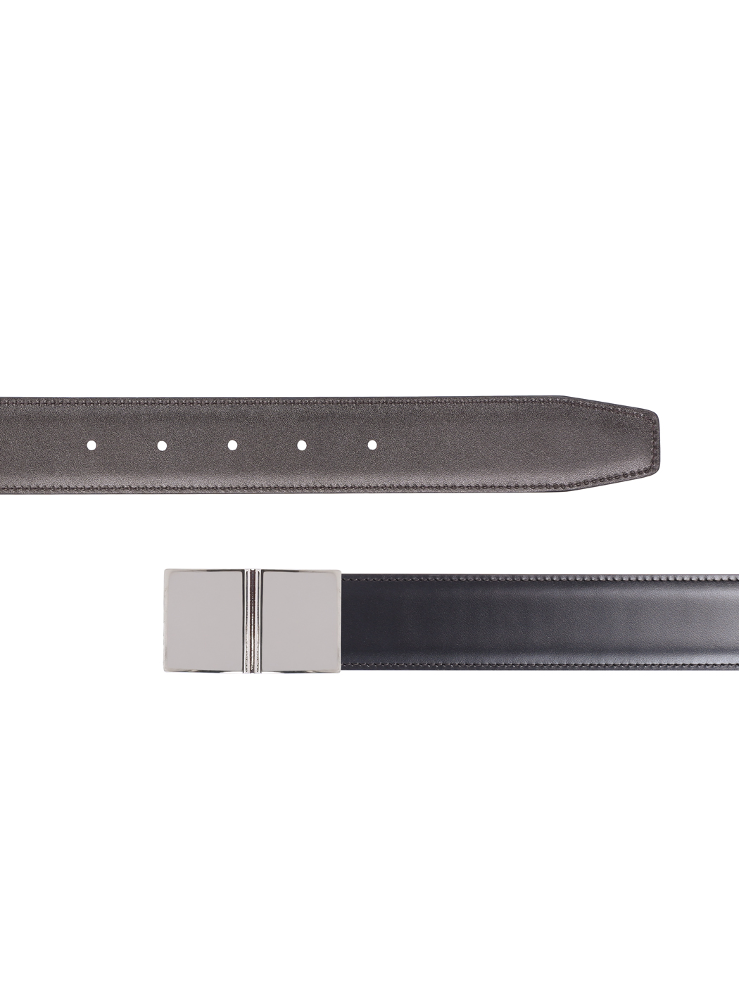 Leather Reversible Cut-to-size Belt 35mm Dark Brown/Black