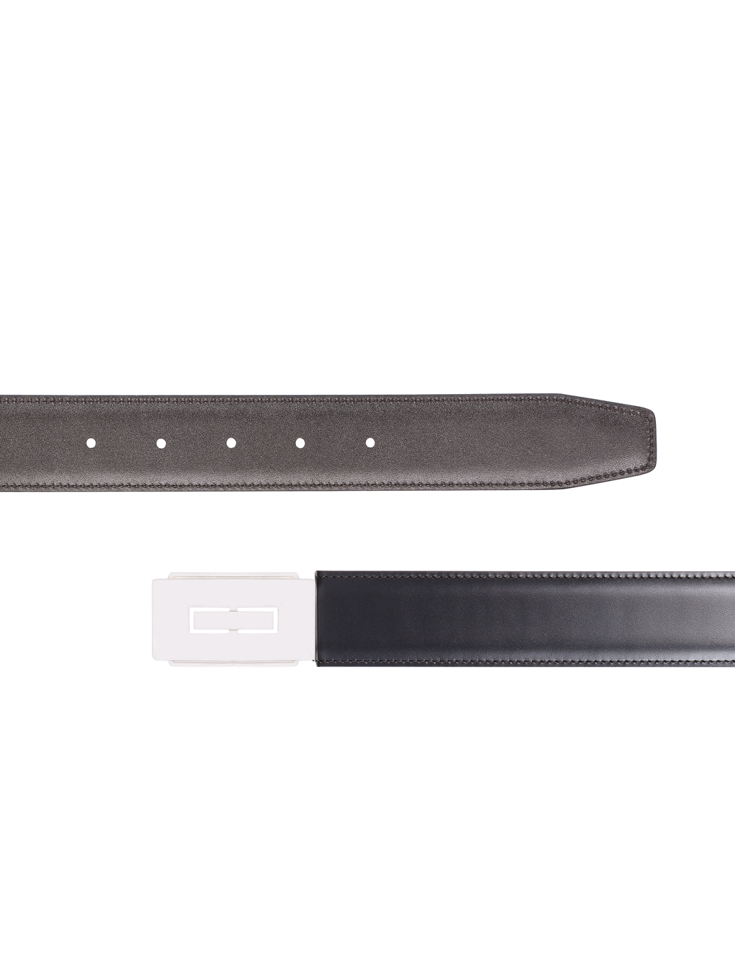 Leather Reversible Cut-to-size Belt 35mm Dark Brown/Black