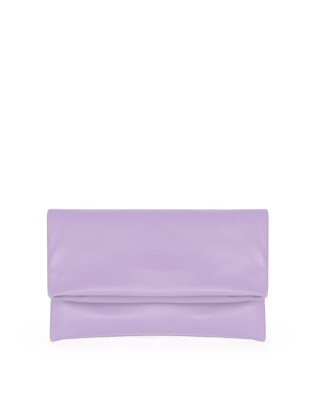 Кожаный клатч из натуральной кожи лилового цвета